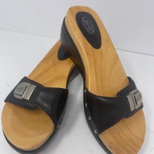 Dr Scholls Original FLARE Exercise Sandal Shoes Brazil Black Size 8